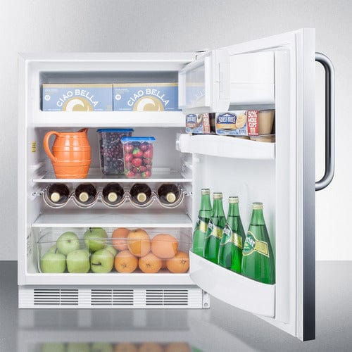Summit 24" Stainless Steel ADA Built-In Refrigerator Freezer CT661WCSSADA Refrigerators CT661WCSSADA Wine Coolers Empire