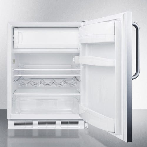 Summit 24" Stainless Steel ADA Built-In Refrigerator Freezer CT661WCSSADA Refrigerators CT661WCSSADA Wine Coolers Empire