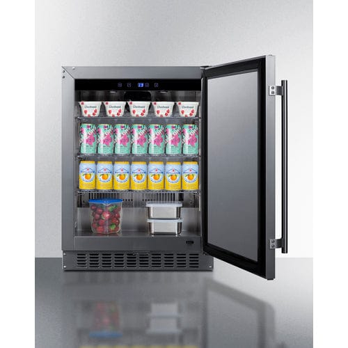 Summit 24" Stainless Steel All-Refrigerator ASDS2413CSS Refrigerators ASDS2413CSS Wine Coolers Empire