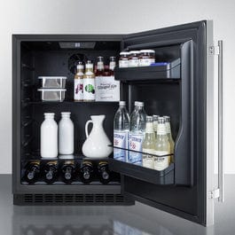 Summit 24" Stainless Steel Built-In Refrigerator AL54LHD Refrigerators AL54LHD Wine Coolers Empire