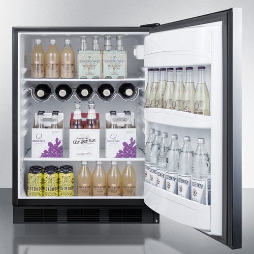 Summit 24" Stainless Steel Door All-Refrigerator AR5BS Refrigerators AR5BS Wine Coolers Empire