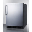 Summit 24" Towel Bar Handle Refrigerator-Freezer CT663BKSSTBADA Refrigerators CT663BKSSTBADA Wine Coolers Empire