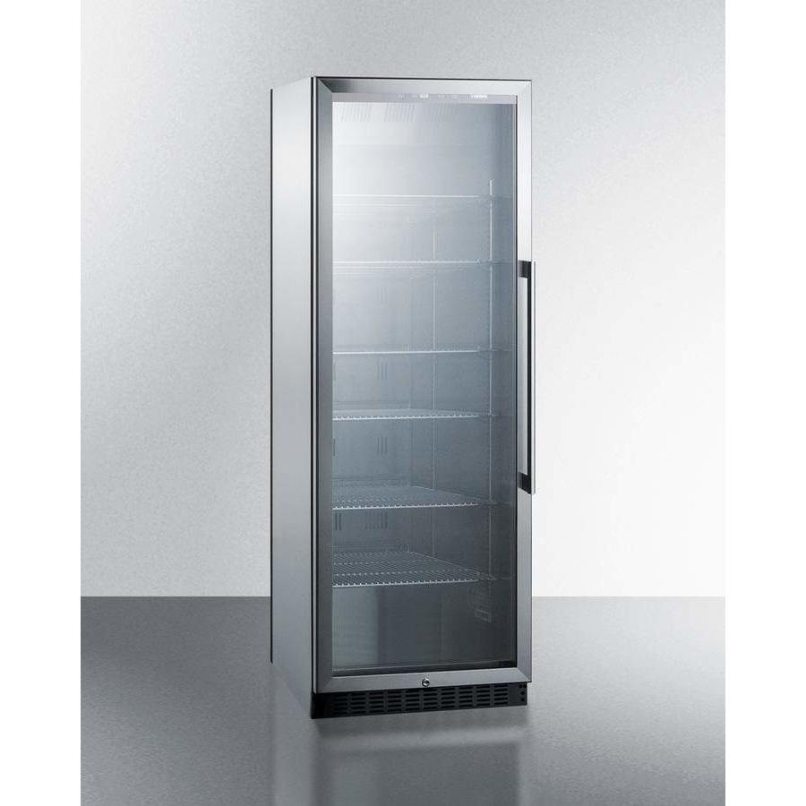 Summit 24" Wide Built-In, ADA Compliant Beverage Fridge SCR600BGLBIHVADA Beverage Centers SCR1401LHCSS Wine Coolers Empire