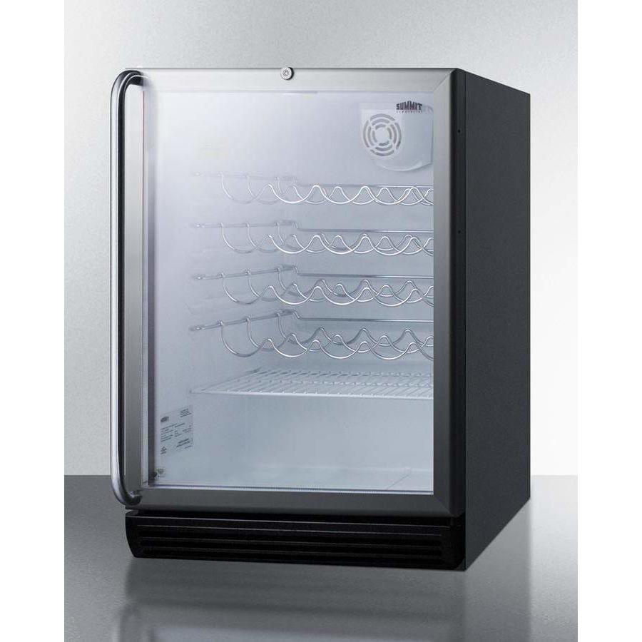 Summit 24" Wide Built-In, ADA Compliant Wine Fridge SWC6GBLBISHADA Wine Coolers SWC6GBLBISHADA Wine Coolers Empire