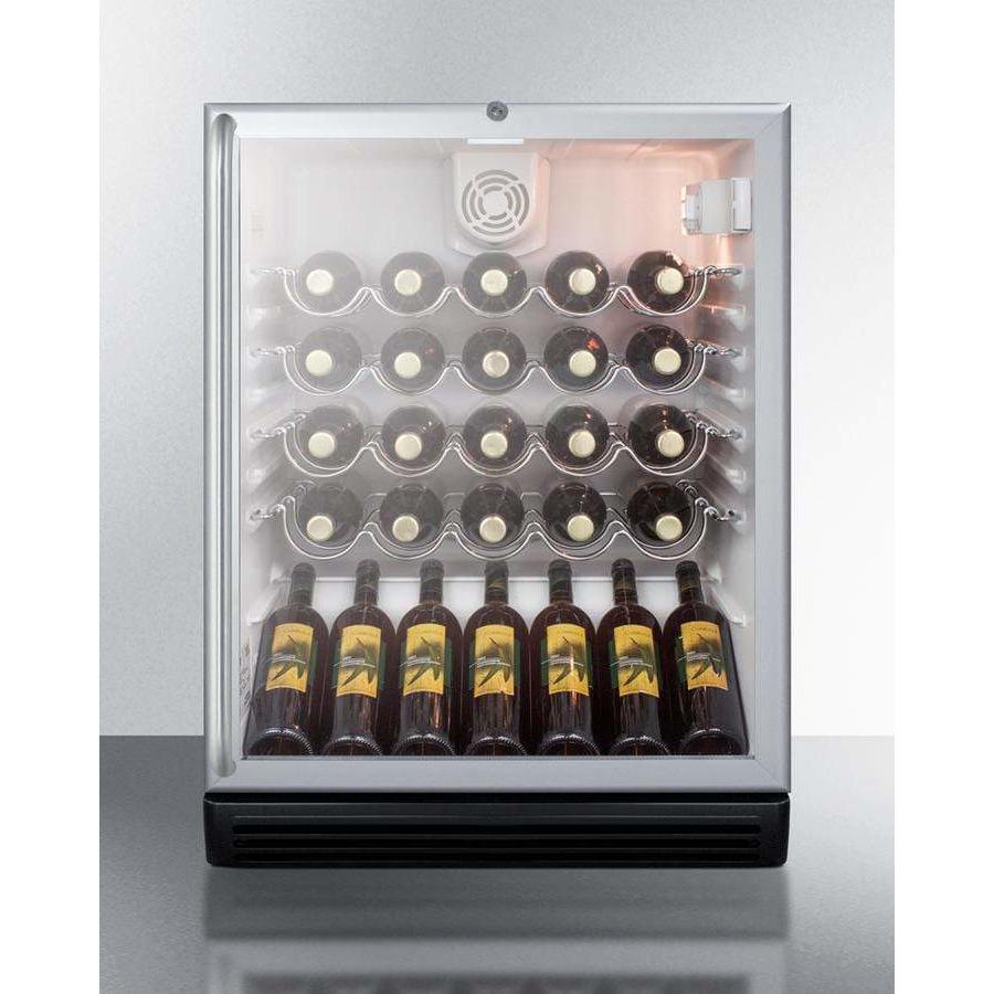 Summit 24" Wide Built-In, ADA Compliant Wine Fridge SWC6GBLBISHADA Wine Coolers SWC6GBLBISHADA Wine Coolers Empire