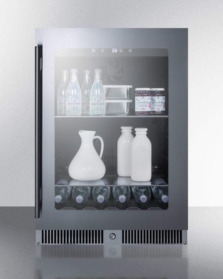 Summit 24" Wide Built-In Beverage Center CL24BV Beverage Centers CL24BV Wine Coolers Empire