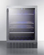Summit 24" Wide Built-In Beverage Center SCR2466B Beverage Centers SCR2466B Wine Coolers Empire