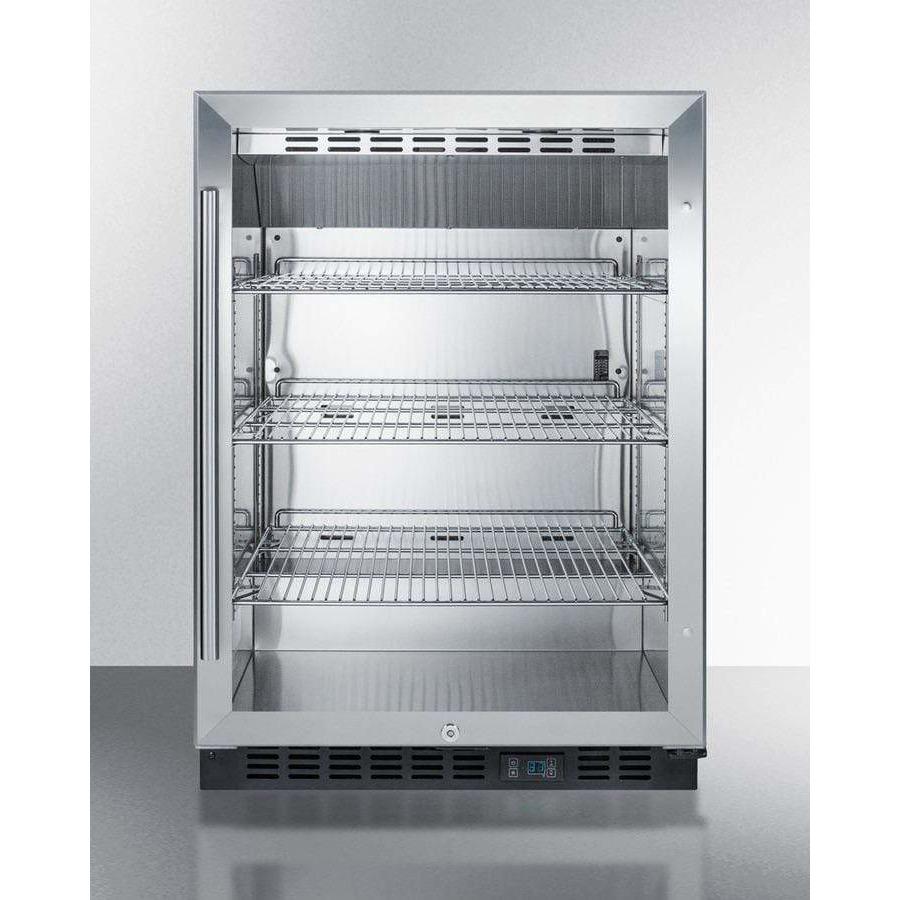 Summit 24" Wide Built-In Beverage Fridge SCR610BL Beverage Centers SCR610BL Wine Coolers Empire