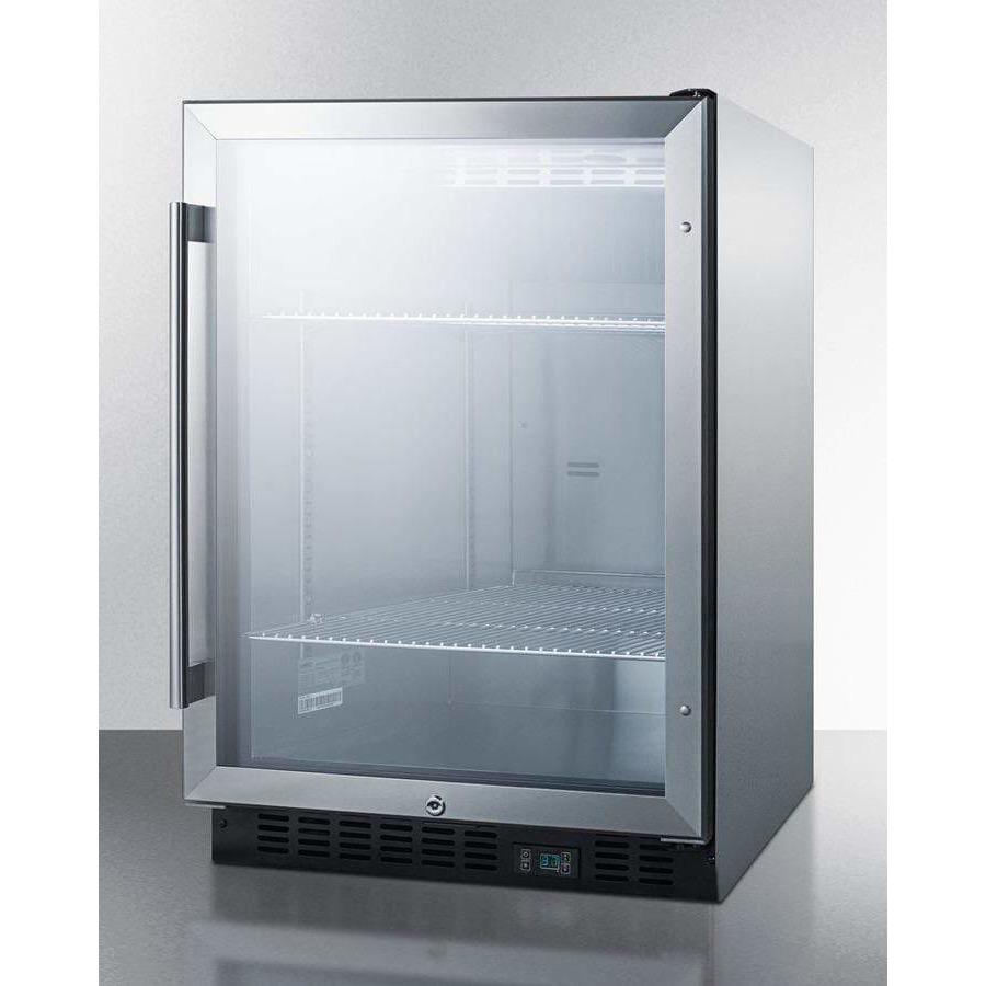 Summit 24" Wide Built-In Beverage Fridge SCR610BLCSS Beverage Centers SCR610BLCSS Wine Coolers Empire