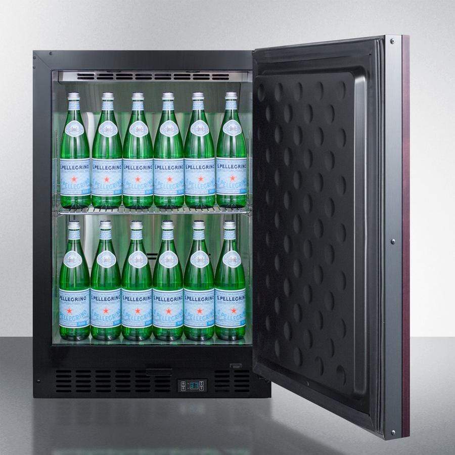Summit 24" Wide Built-In Beverage Fridge SCR610BLSDIF Beverage Centers SCR610BLSDIF Wine Coolers Empire