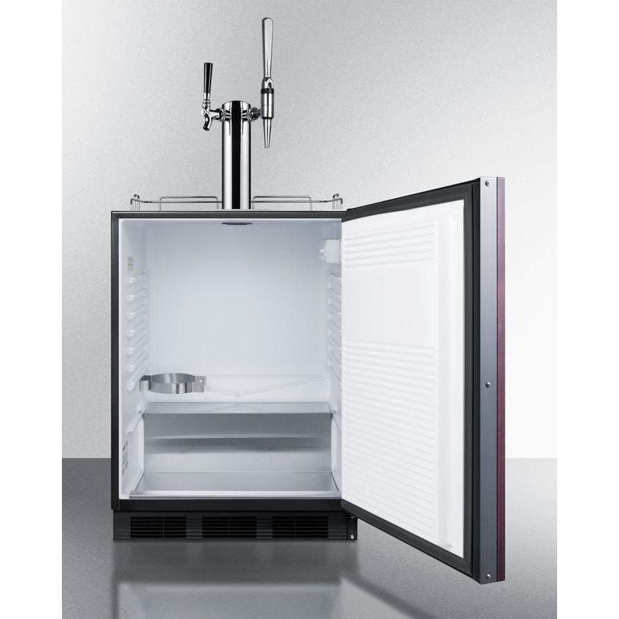 Summit 24" Wide Built-In Dual Tap Coffee Kegerator, ADA Compliant SBC58BBIIFCMTWINADA Kegerators SBC58BBIIFCMTWINADA Wine Coolers Empire