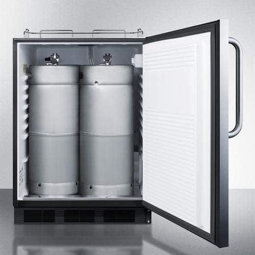Summit 24" Wide Built-In Kegerator, ADA Compliant SBC58BLBICSSADANK Kegerators SBC58BLBICSSADANK Wine Coolers Empire