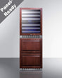 Summit 24" Wide Dual Zone Wine Cellar and 2-Drawer Refrigerator Freezer (Panels not Included) SWCDRF24PNR Wine Coolers SWCDRF24PNR Wine Coolers Empire