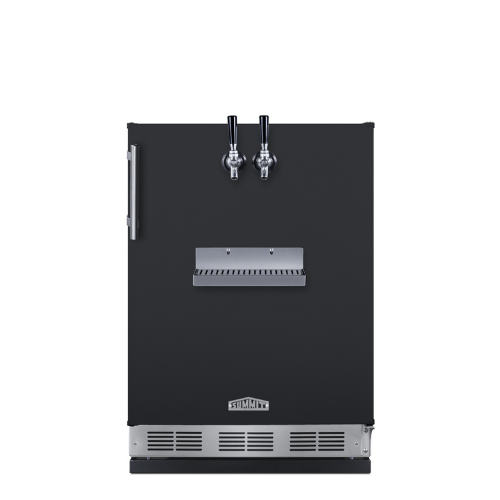 Summit 24" Wide Front Tap Black Kegerator SBC58BFRTP Kegerators SBC58BFRTP Wine Coolers Empire
