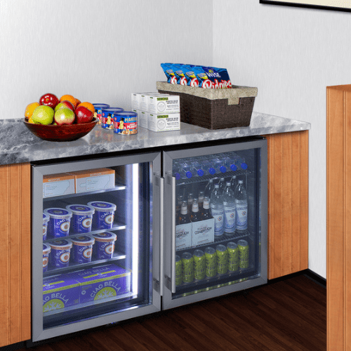 Summit 24" Wide Left Hinged Commercial Display Freezer SCF475LHD Freezers SCF475LHD Wine Coolers Empire