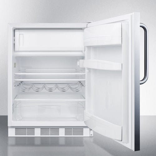 Summit 24" Wide Stainless ADA Refrigerator-Freezer CT661WSSTBADA Refrigerators CT661WSSTBADA Wine Coolers Empire