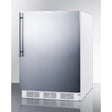 Summit 24" Wide Stainless Steel ADA Refrigerator-Freezer CT661WSSHVADA Refrigerators CT661WSSHVADA Wine Coolers Empire