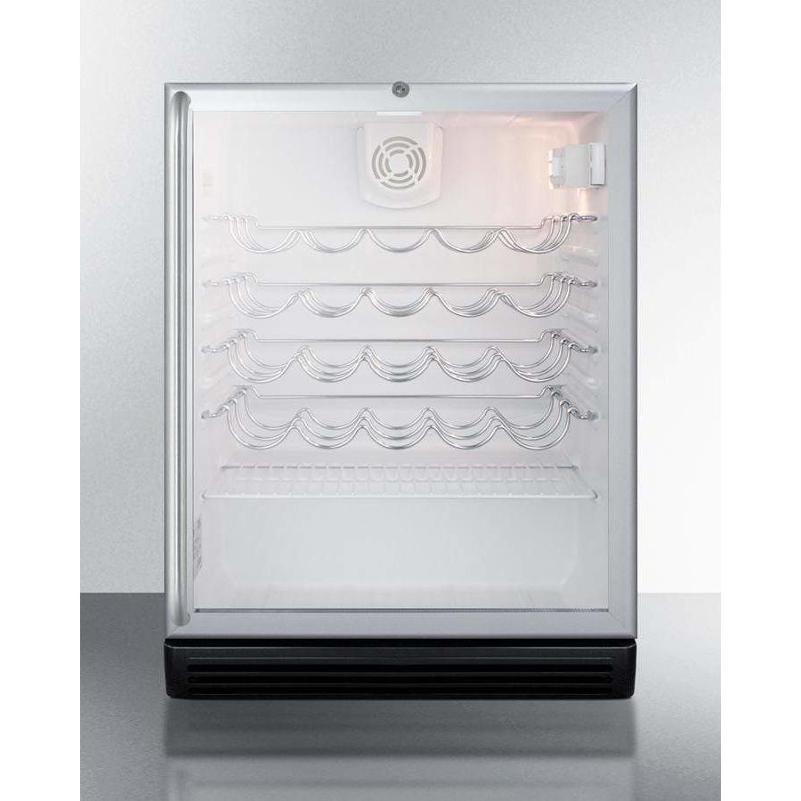 Summit 36 Bottle 24" Wide , ADA Compliant Wine Fridge SWC6GBLSHADA Wine Coolers SWC6GBLSHADA Wine Coolers Empire