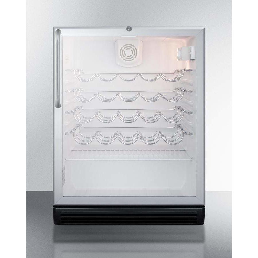 Summit 36 Bottle 24" Wide , ADA Compliant Wine Fridge SWC6GBLTBADA Wine Coolers SWC6GBLTBADA Wine Coolers Empire
