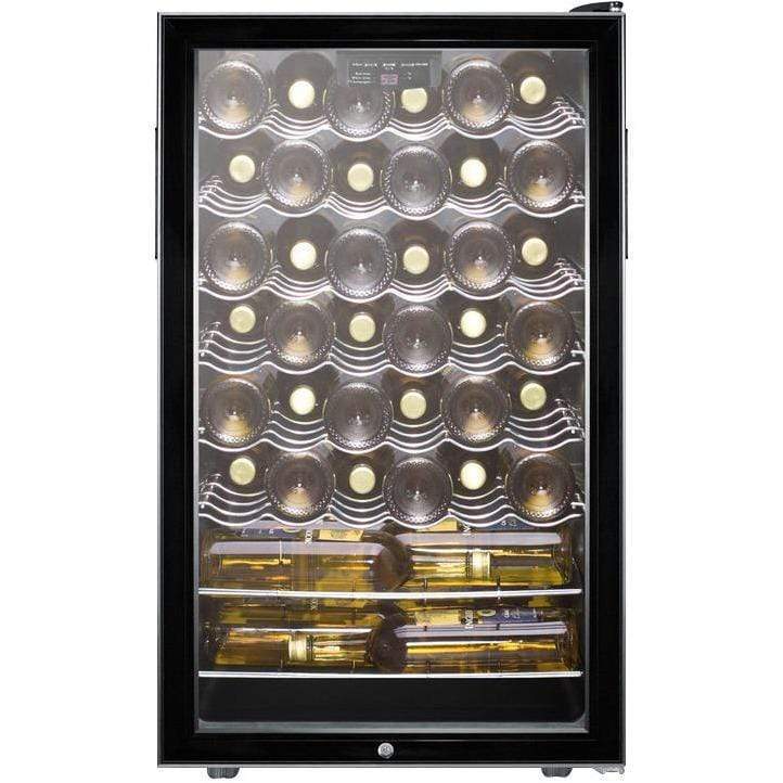 Summit 40 Bottle 20" Wide Wine Fridge SWC525L Wine Coolers SWC525L Wine Coolers Empire