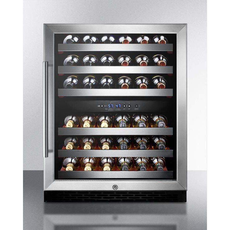 Summit 46 Bottle 24" Wide Built-In, ADA Compliant Wine Fridge SWC530BLBISTADA Wine Coolers SWC530BLBISTADA Wine Coolers Empire