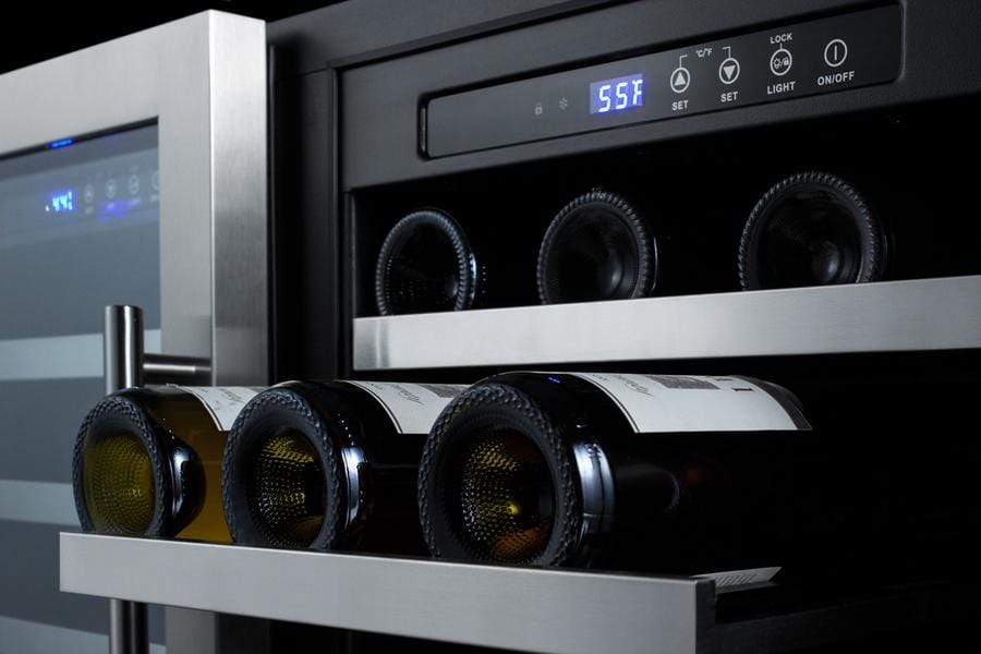 Summit 68 Bottle 36" Wide Built-In Wine Fridge SWC3668 Wine Coolers SWC3668 Wine Coolers Empire