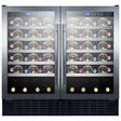 Summit 68 Bottle 36" Wide Dual Zone Stainless Steel Built-In ADA Wine Fridge SWC3668ADA Wine Coolers SWC3668ADA Wine Coolers Empire