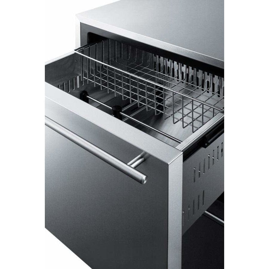 Summit Classic 24" Wide Built-In 2-Drawer All-Freezer CL2F249 Freezers CL2F249 Wine Coolers Empire