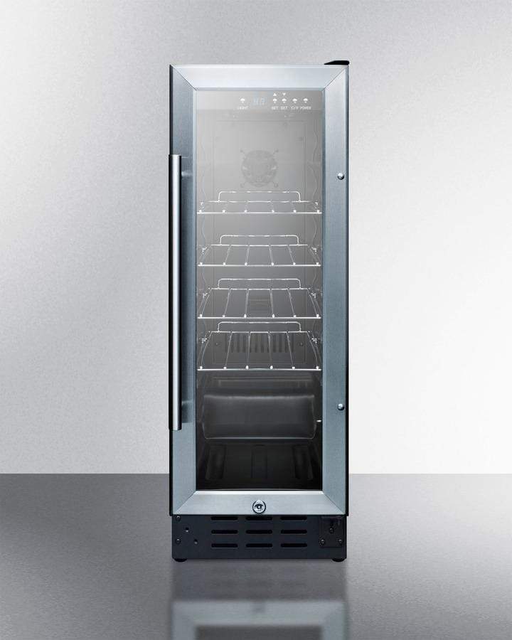 Summit Commercial 12" Wide Beverage Fridge SCR1225B Beverage Centers SCR1225B Wine Coolers Empire