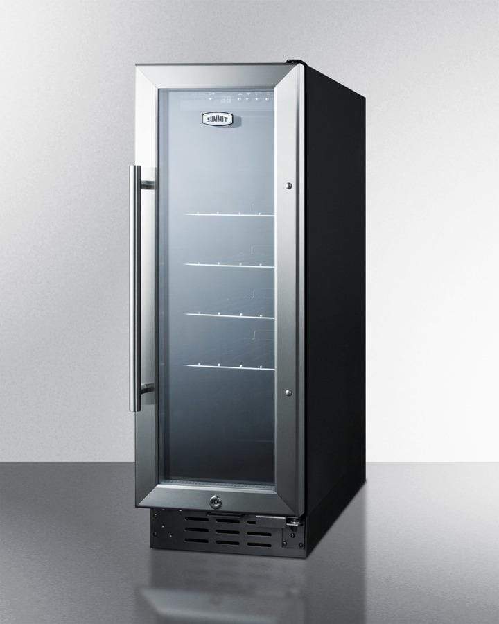 Summit Commercial 12" Wide Beverage Fridge SCR1225B Beverage Centers SCR1225B Wine Coolers Empire