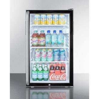 Summit Commercial 20" Wide Built-In All-Fridge SCR500BLBI7SH Refrigerators SCR500BLBI7SH Wine Coolers Empire