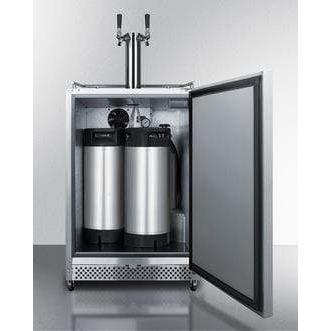 Summit Commercial 24" Built-In Automatic Defrost Outdoor Coffee Kegerator SBC695OSCFTWIN Coffee Dispensers SBC695OSCFTWIN Wine Coolers Empire