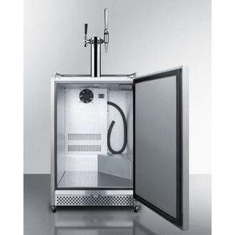 Summit Commercial 24" Built-In Automatic Defrost Outdoor Coffee Kegerator SBC695OSCMTWIN Coffee Dispensers SBC695OSCMTWIN Wine Coolers Empire