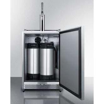 Summit Commercial 24" Built-In Automatic Defrost Outdoor Coffee Kegerator SBC695OSNCF Coffee Dispensers SBC695OSNCF Wine Coolers Empire