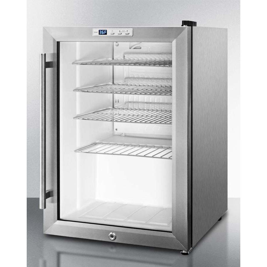 Summit Commercially approved Beverage Fridge SCR312LCSS Beverage Centers SCR312LCSS Wine Coolers Empire