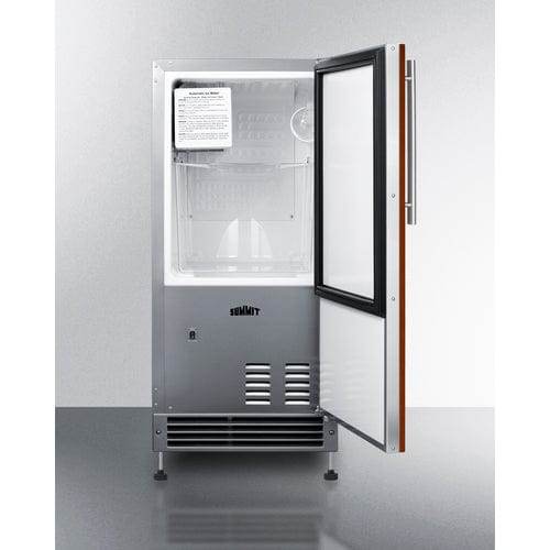 Summit Panel Ready Drain Free Icemaker BIM26H34IF Ice Makers BIM26H34IF Wine Coolers Empire