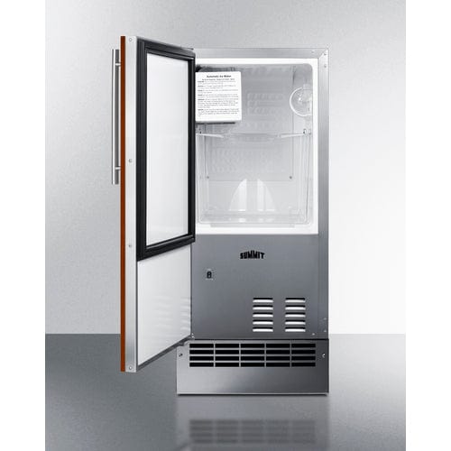 Summit Panel Ready Left Hinge Icemaker BIM26H34IFLHD Ice Makers BIM26H34IFLHD Wine Coolers Empire