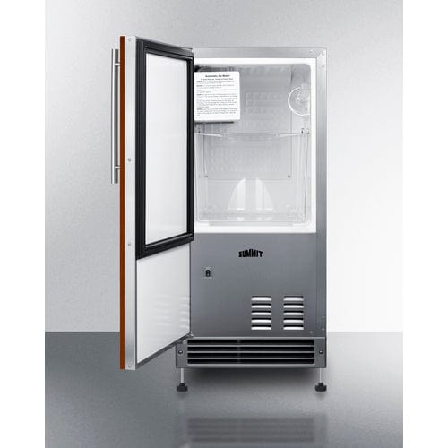 Summit Panel Ready Left Hinge Icemaker BIM26H34IFLHD Ice Makers BIM26H34IFLHD Wine Coolers Empire
