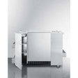 Summit Stainless Street Outdoor Cart with Refrigerator CartOSRF Outdoor Carts CartOSRF Wine Coolers Empire