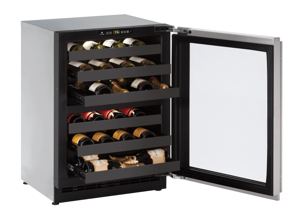 U-Line 2224ZWC 24" Dual-Zone Wine Refrigerator Reversible Hinge Wine Coolers Wine Coolers Empire