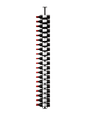 Ultra Wine Racks 42 Bottles HZ 1-Sided Floor-to-Ceiling Display Wine Racks FTC-BLK-1SD-2D-8FT Wine Coolers Empire