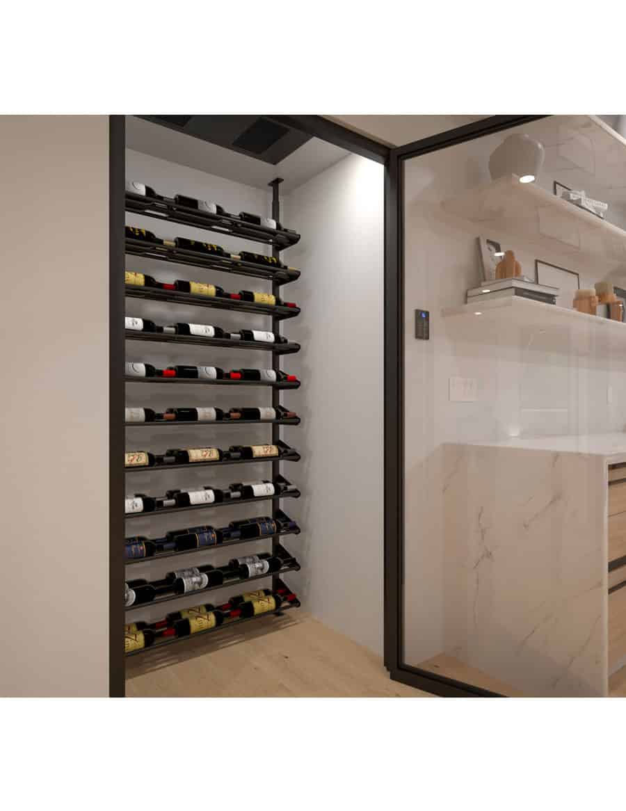 Ultra Wine Racks 66-99 Bottles Standard Showcase Horizontal Wine Racks Wine Coolers Empire