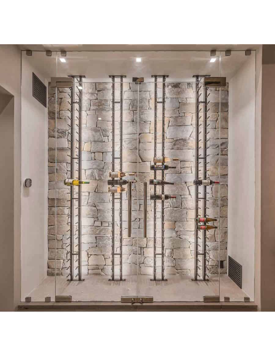 Ultra Wine Racks Floor-To-Ceiling Mounted Display - 1 Sided (21 Bottles) Floor-to-Ceiling FTC-BLK-1SD Wine Coolers Empire