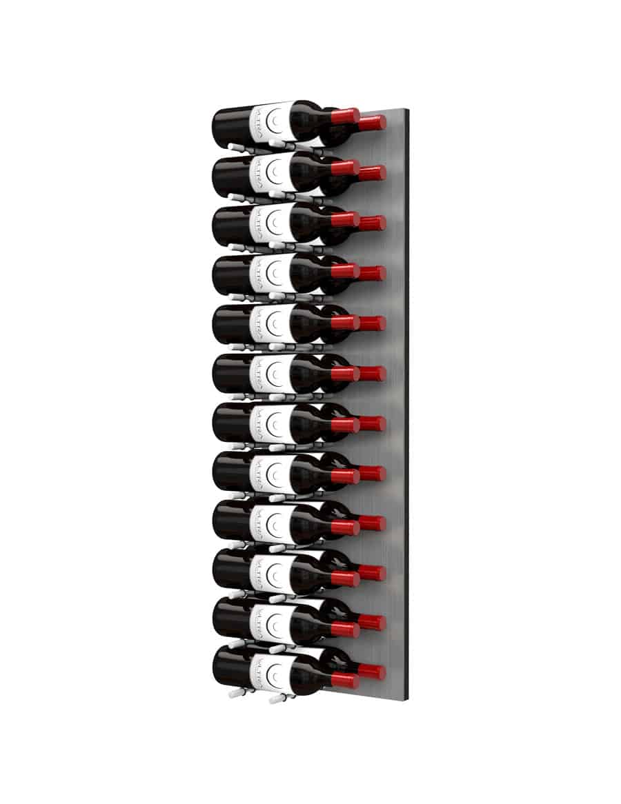 Ultra Wine Racks - Fusion HZ Label-Out Wine Wall Alumasteel (4 Foot) Wine Walls FW-AL-HZ-4-2D-BA Wine Coolers Empire