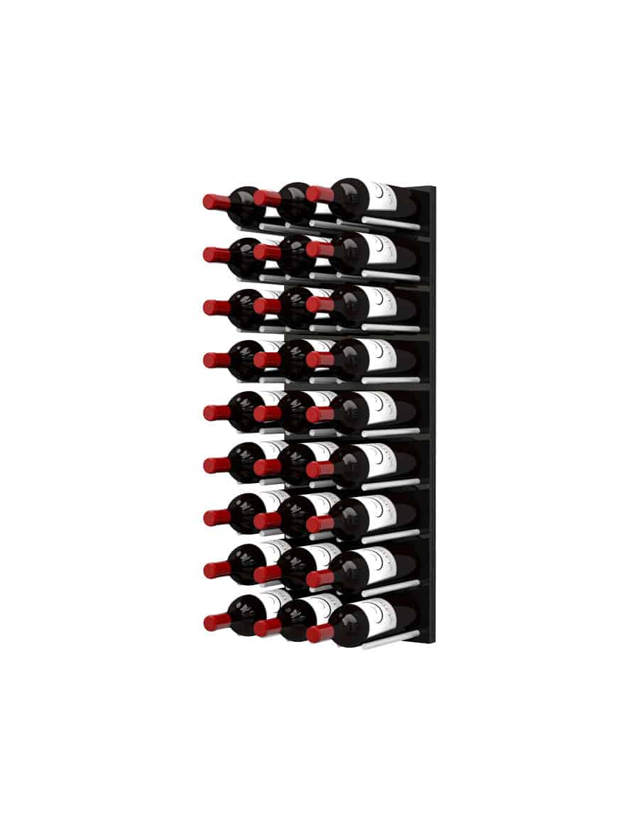 Ultra Wine Racks - Fusion Straight Cork Out Wine Wall Black Acrylic (4 Foot) Wine Walls Wine Coolers Empire