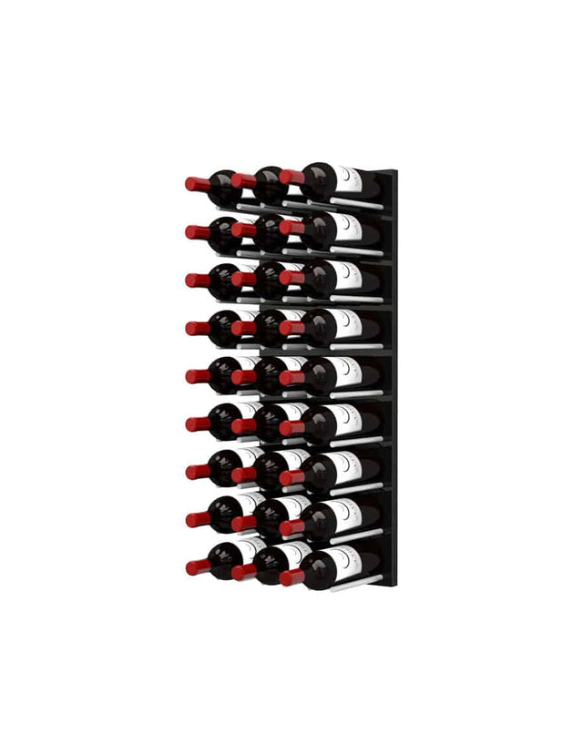 Ultra Wine Racks - Fusion Straight Cork Out Wine Wall Black Acrylic (4 Foot) Wine Walls Wine Coolers Empire