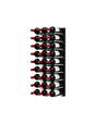 Ultra Wine Racks - Fusion Straight Cork Out Wine Wall Black Acrylic (4 Foot) Wine Walls Wine Coolers Empire
