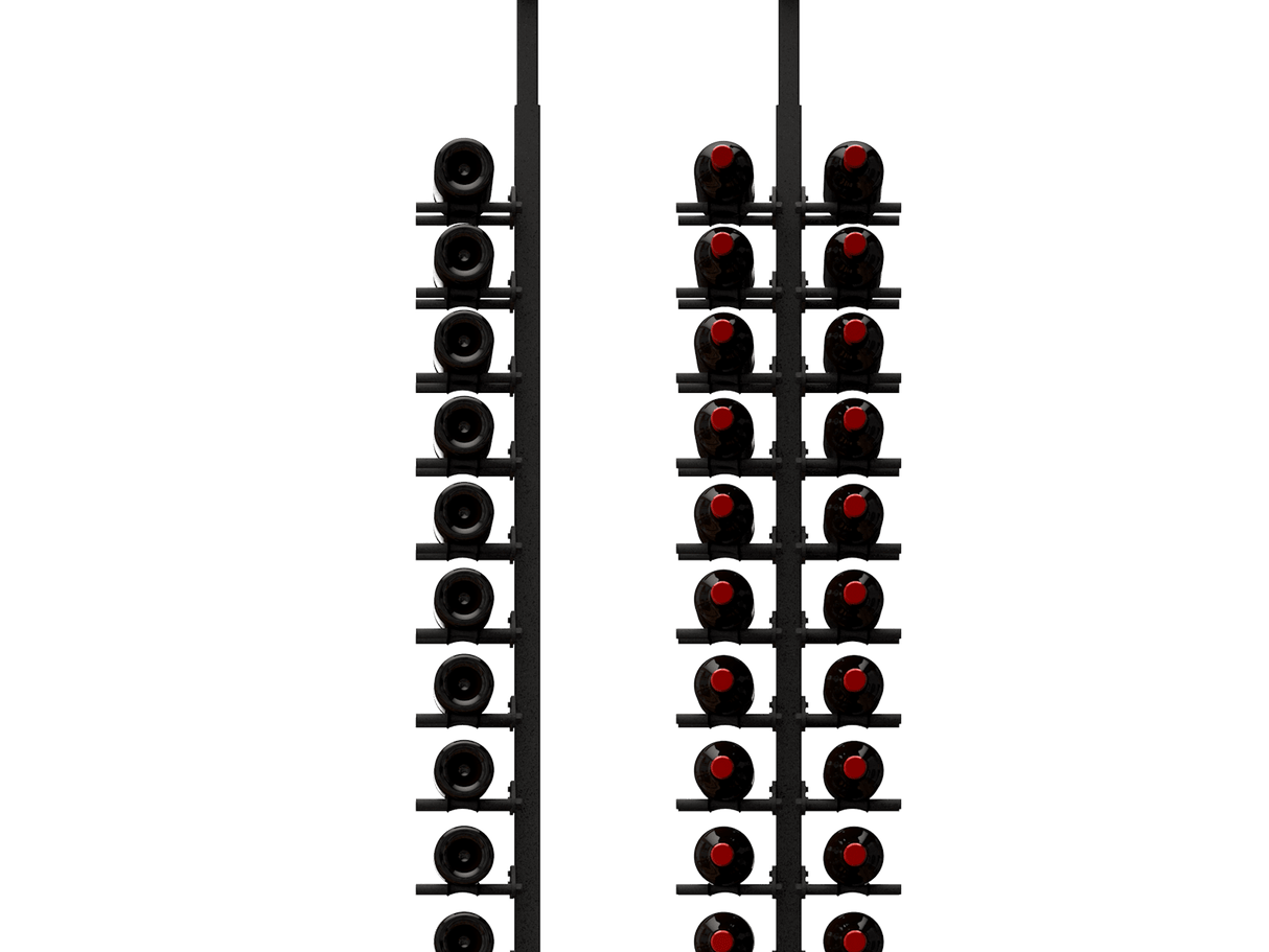 Ultra Wine Racks HZ Minimalist 80 Bottles 2-Sided Display Wine Racks MS-BLK-2SD-2D-HZ Wine Coolers Empire