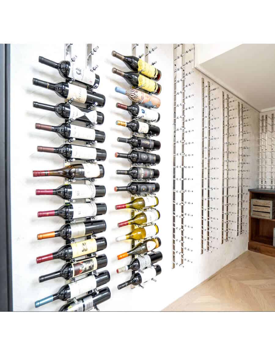 Ultra Wine Racks HZ Wall Rails - 2FT Metal Wine Racks (6 to 18 Bottles) Wall Rails Wine Coolers Empire