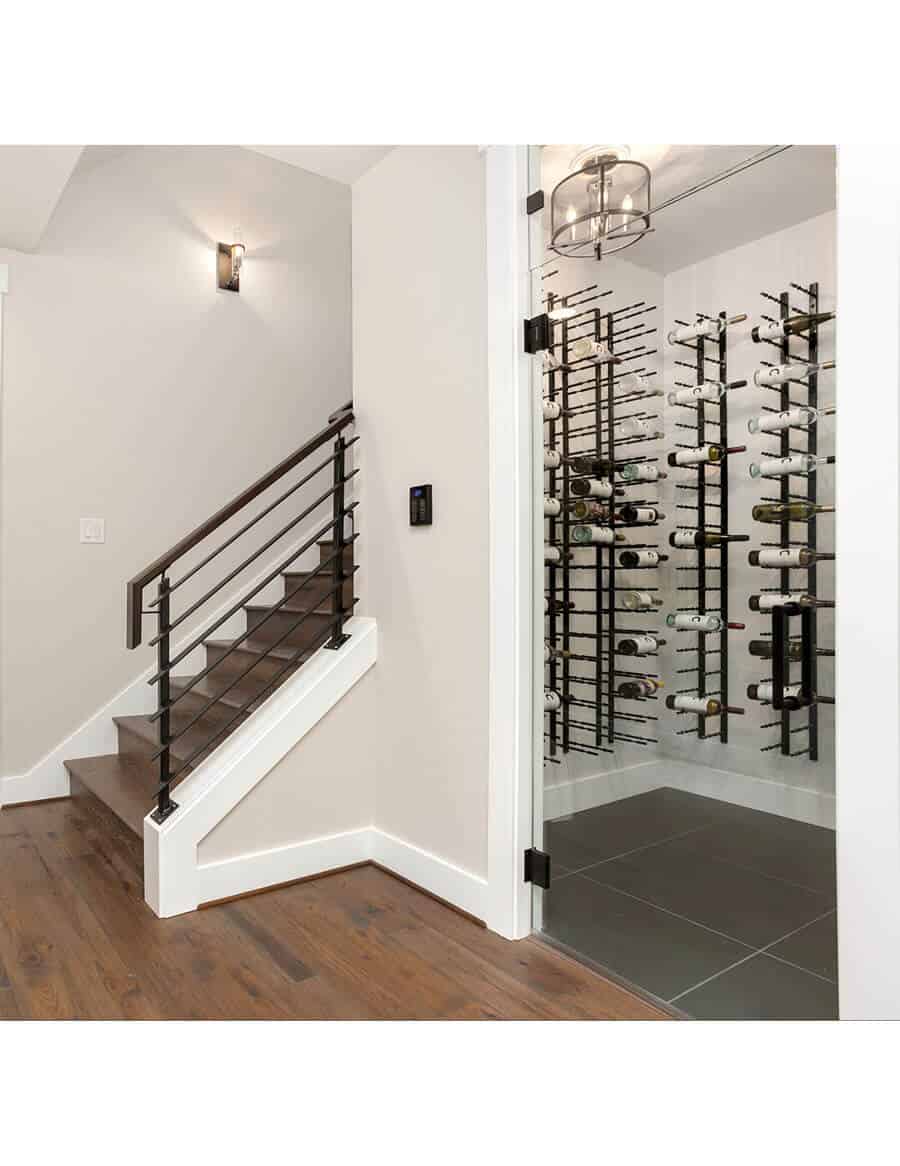 Ultra Wine Racks HZ Wall Rails - 4FT Metal Wine Racks (12 to 36 Bottles) Wall Rails Wine Coolers Empire